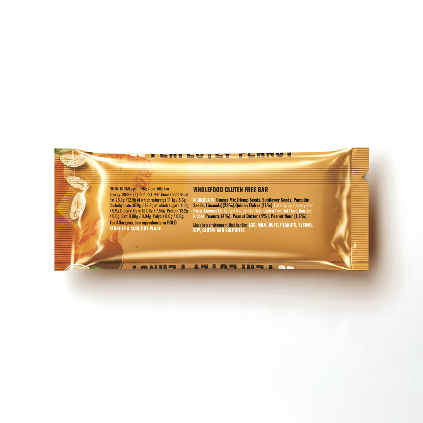16 Perfectly Peanut Superfood Fibre Bars - fuegobars