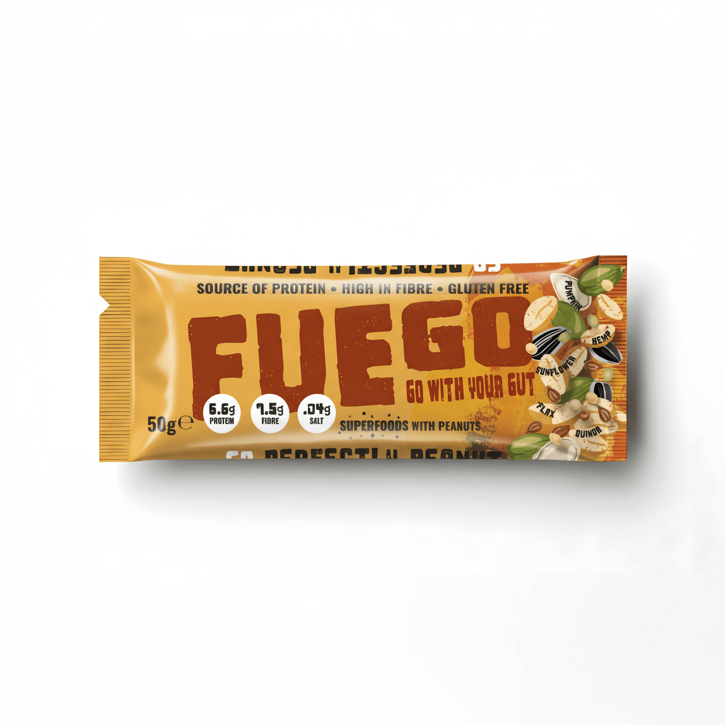 Nutrient - Packed Peanut Butter Health Bar – 50g - fuegobars