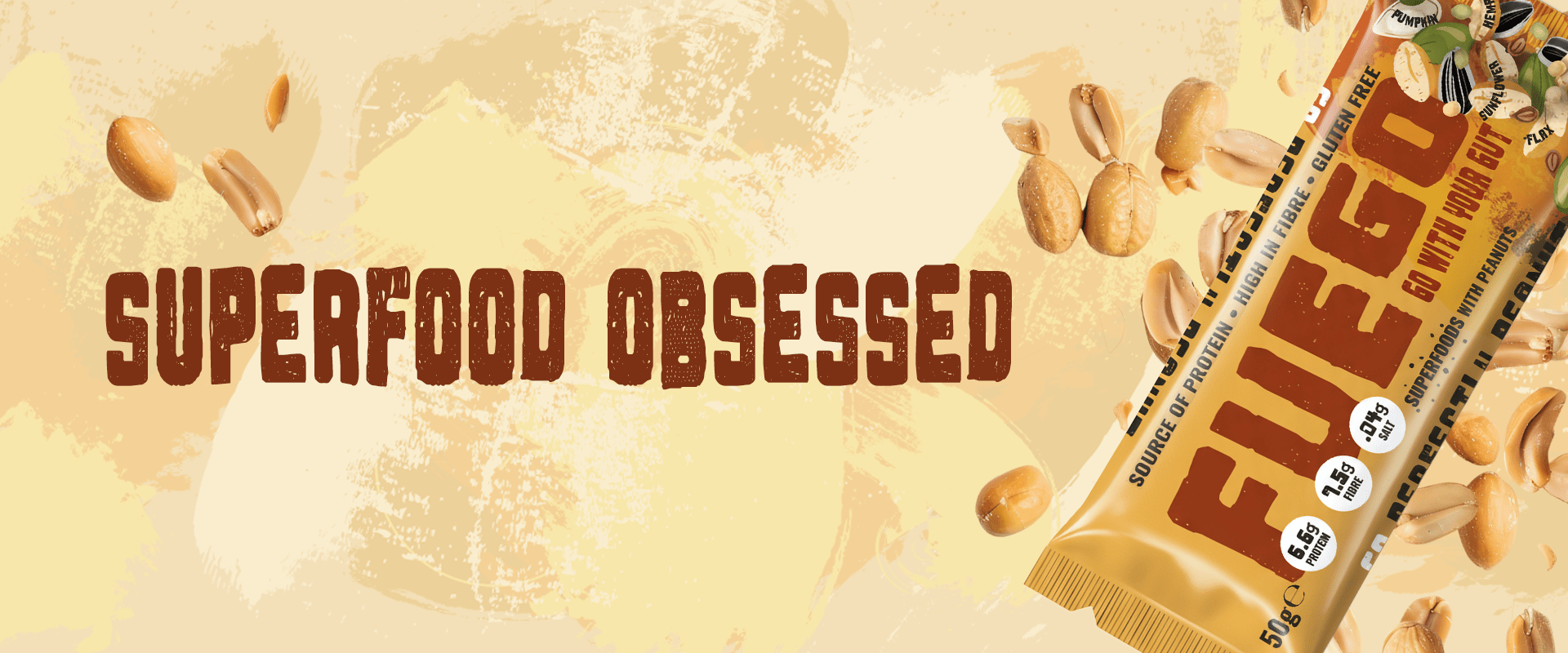 Perfectly Peanut Superfood Fibre Bar - fuegobars